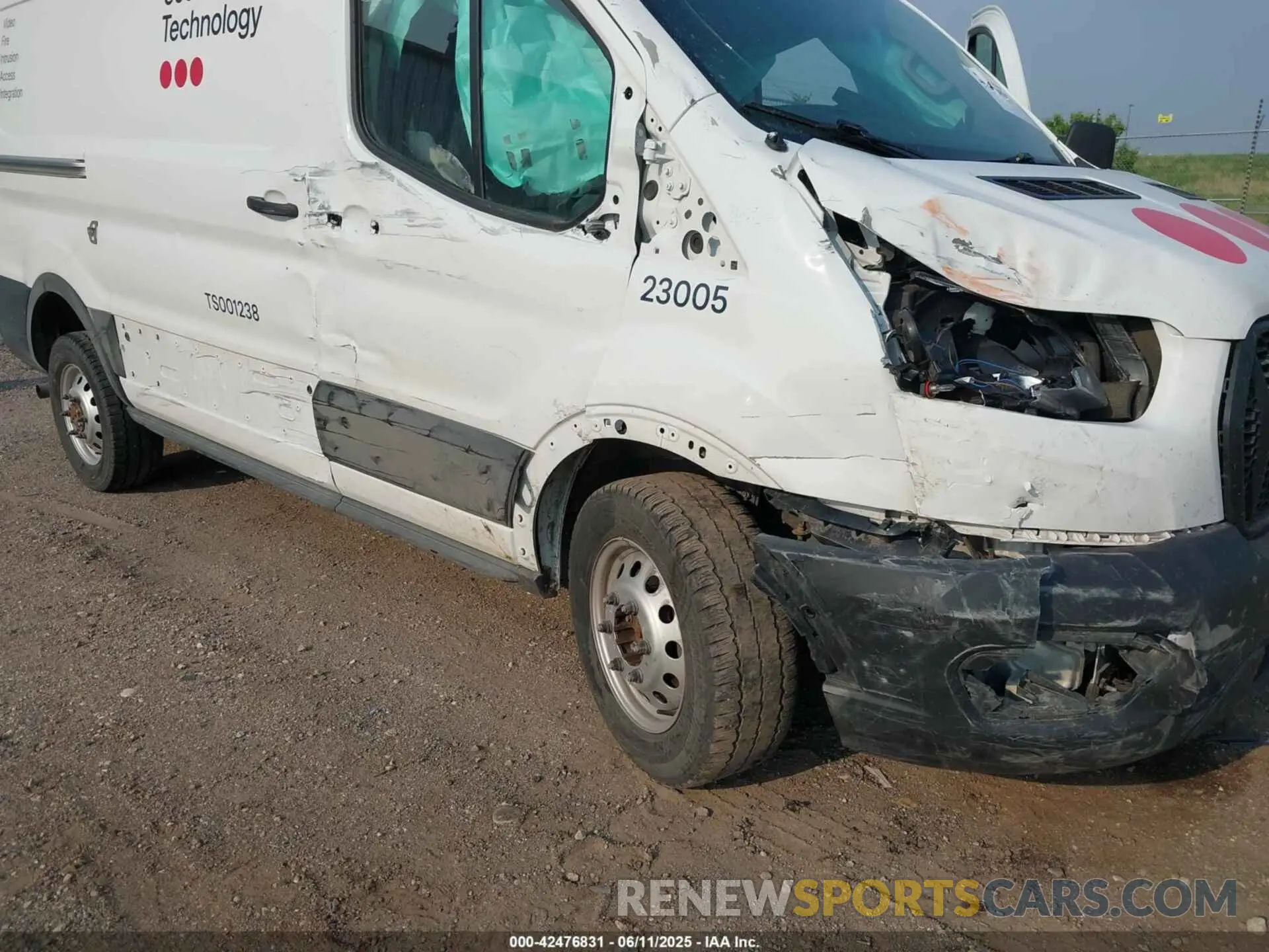 6 Photograph of a damaged car 1FTYE2Y8XPKB54210 FORD TRANSIT-150 2023