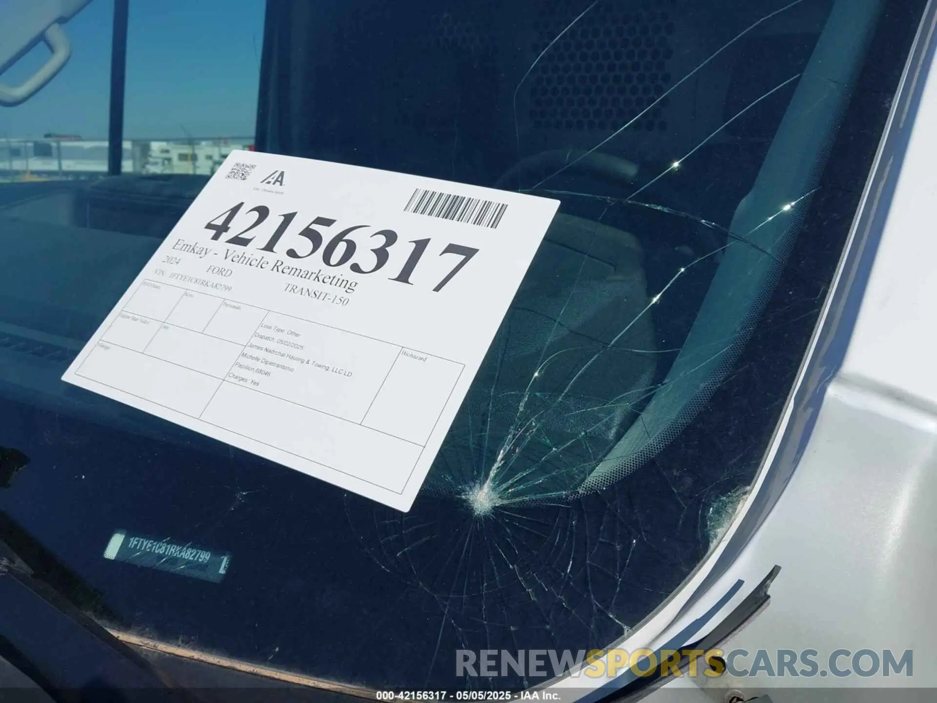 11 Photograph of a damaged car 1FTYE1C81RKA82799 FORD TRANSIT-150 2024