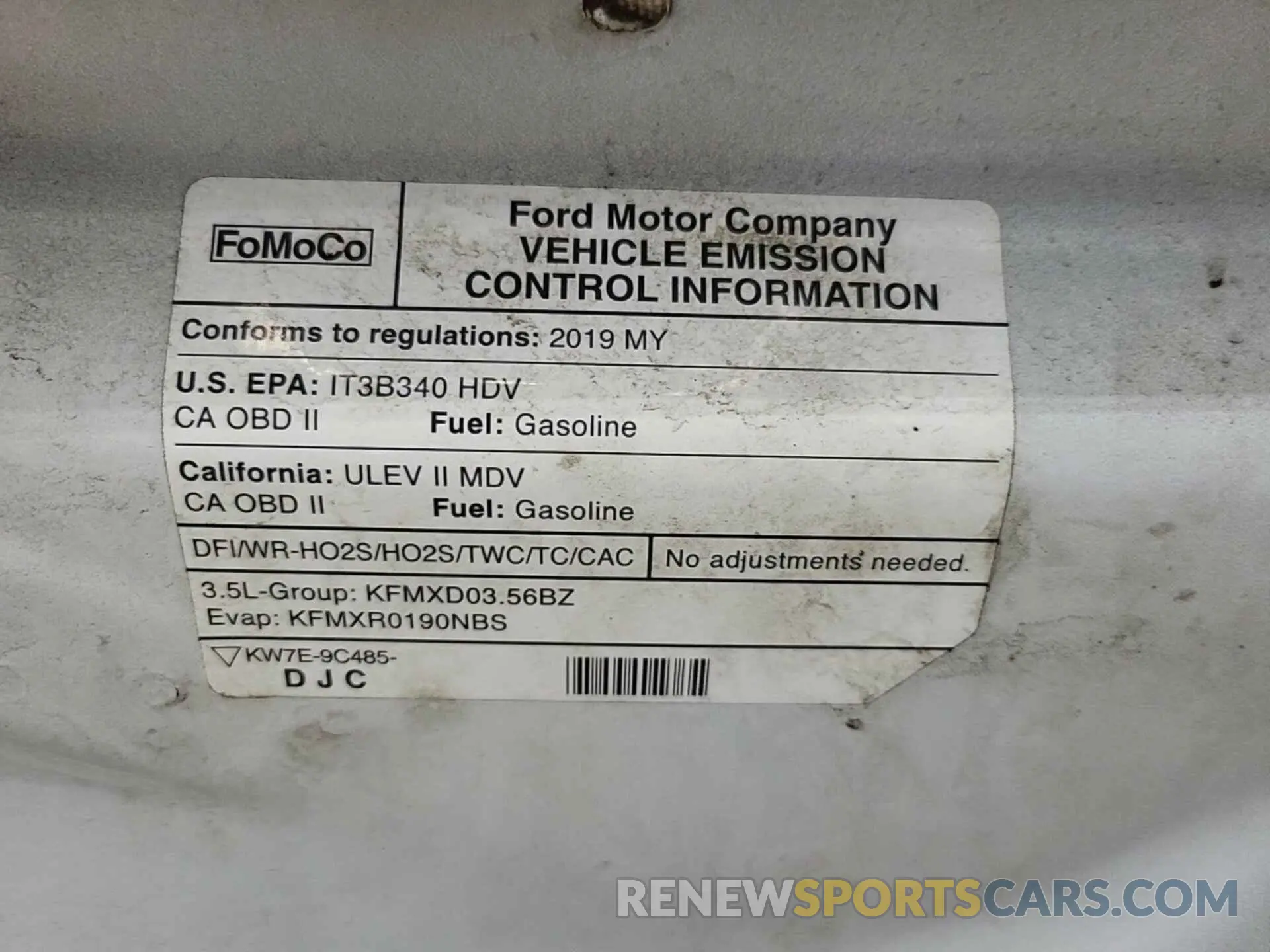 23 Photograph of a damaged car 1FTYR1YG5KKB48264 FORD TRANSIT 2019
