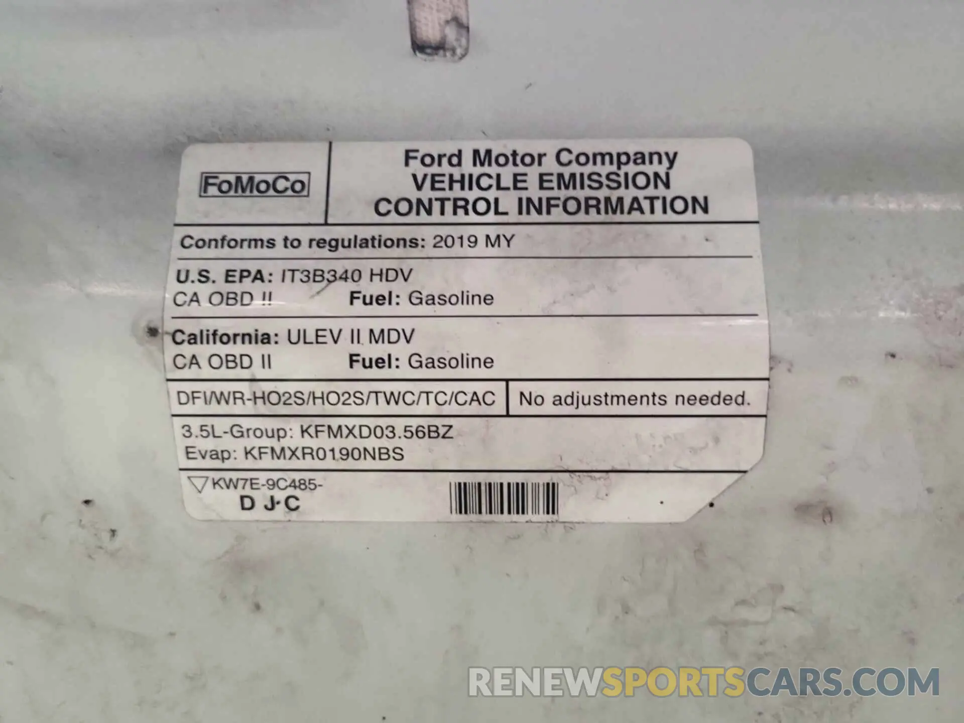 31 Photograph of a damaged car 1FTYR1YG9KKA40827 FORD TRANSIT 2019