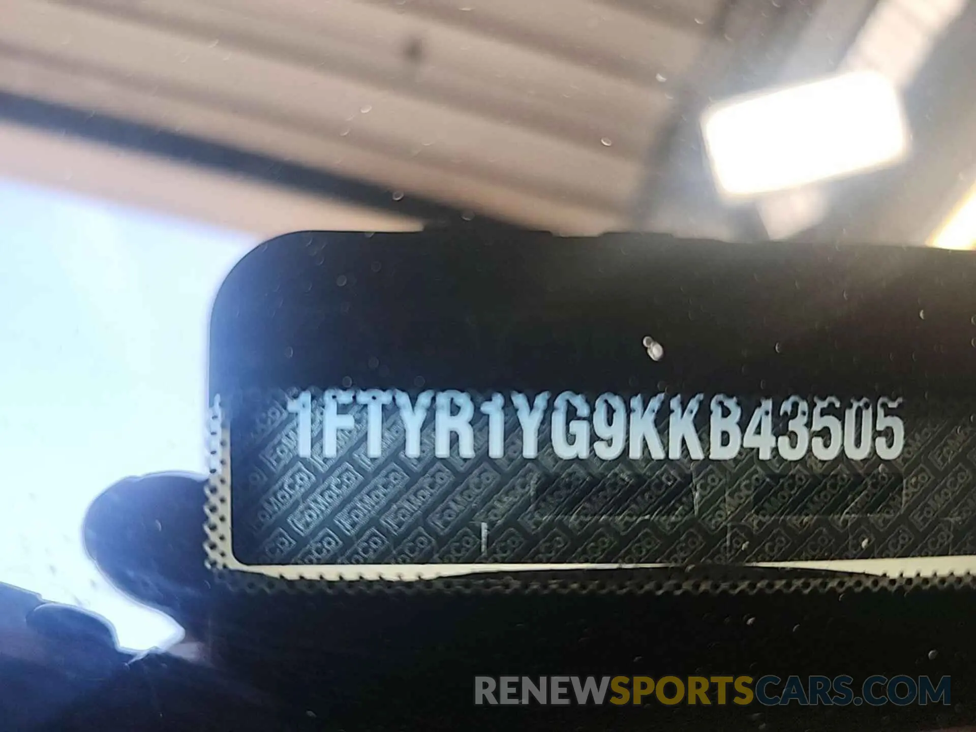 11 Photograph of a damaged car 1FTYR1YG9KKB43505 FORD TRANSIT 2019