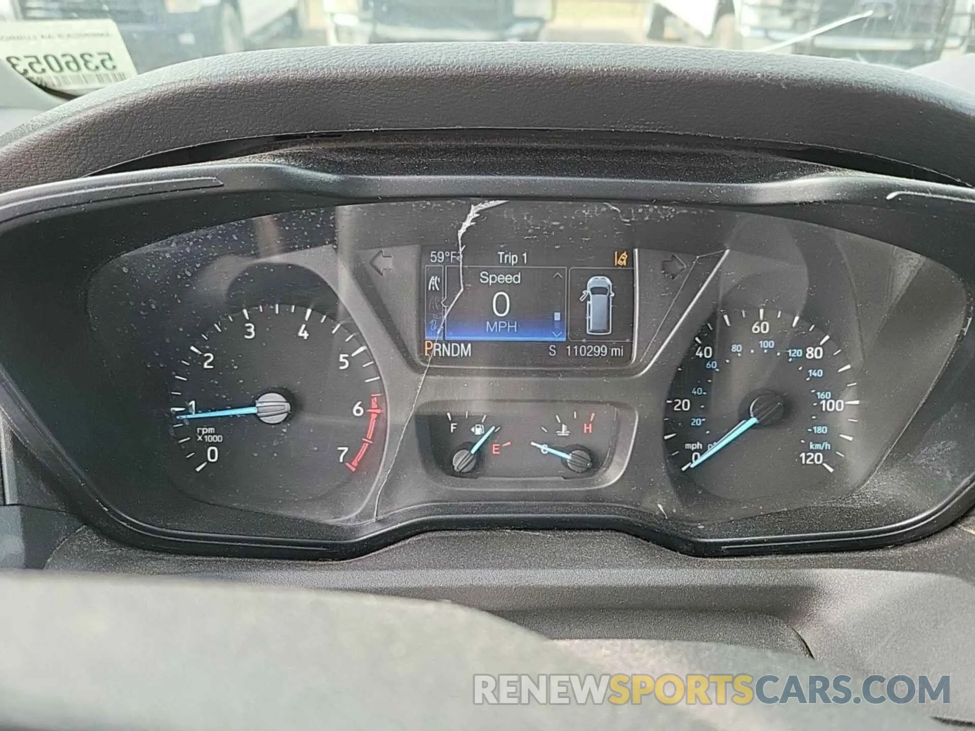 1 Photograph of a damaged car 1FTYR1YGXKKB48258 FORD TRANSIT 2019