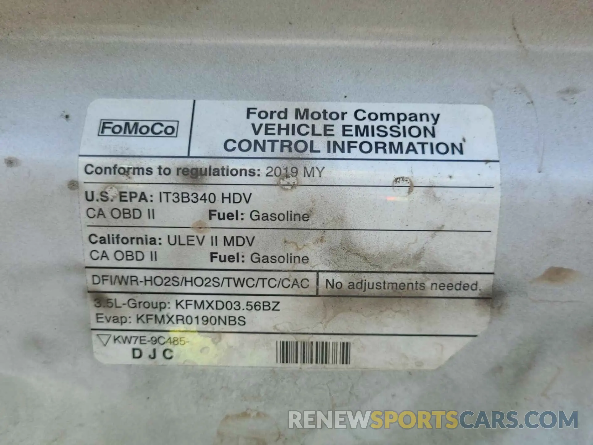 26 Photograph of a damaged car 1FTYR1YGXKKB48275 FORD TRANSIT 2019
