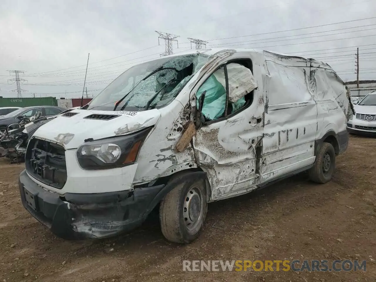 1 Photograph of a damaged car 1FTYR1ZMXKKB46742 FORD TRANSIT 2019