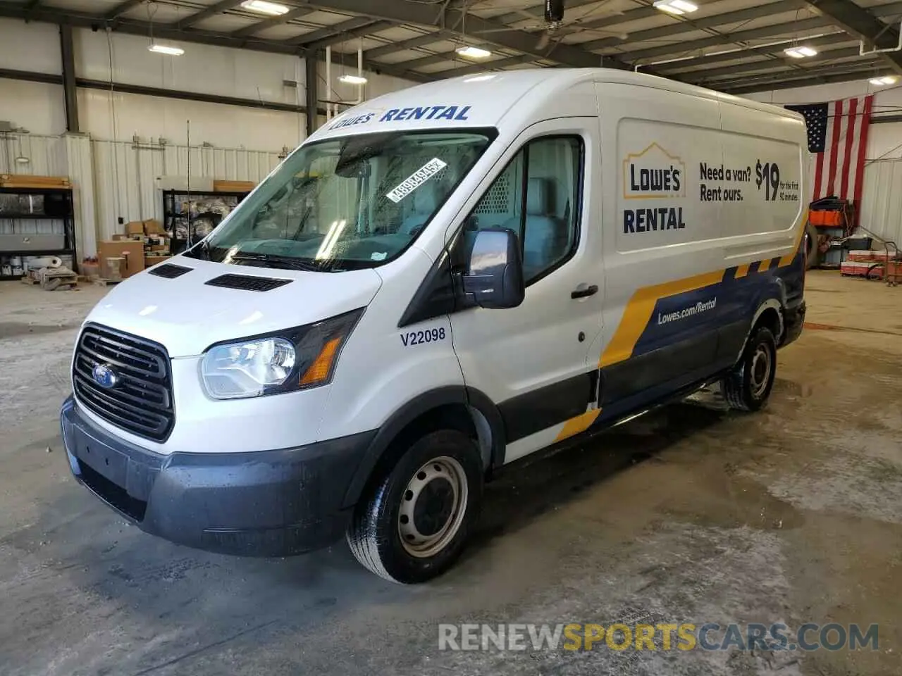 1 Photograph of a damaged car 1FTYR2CM8KKA17574 FORD TRANSIT 2019