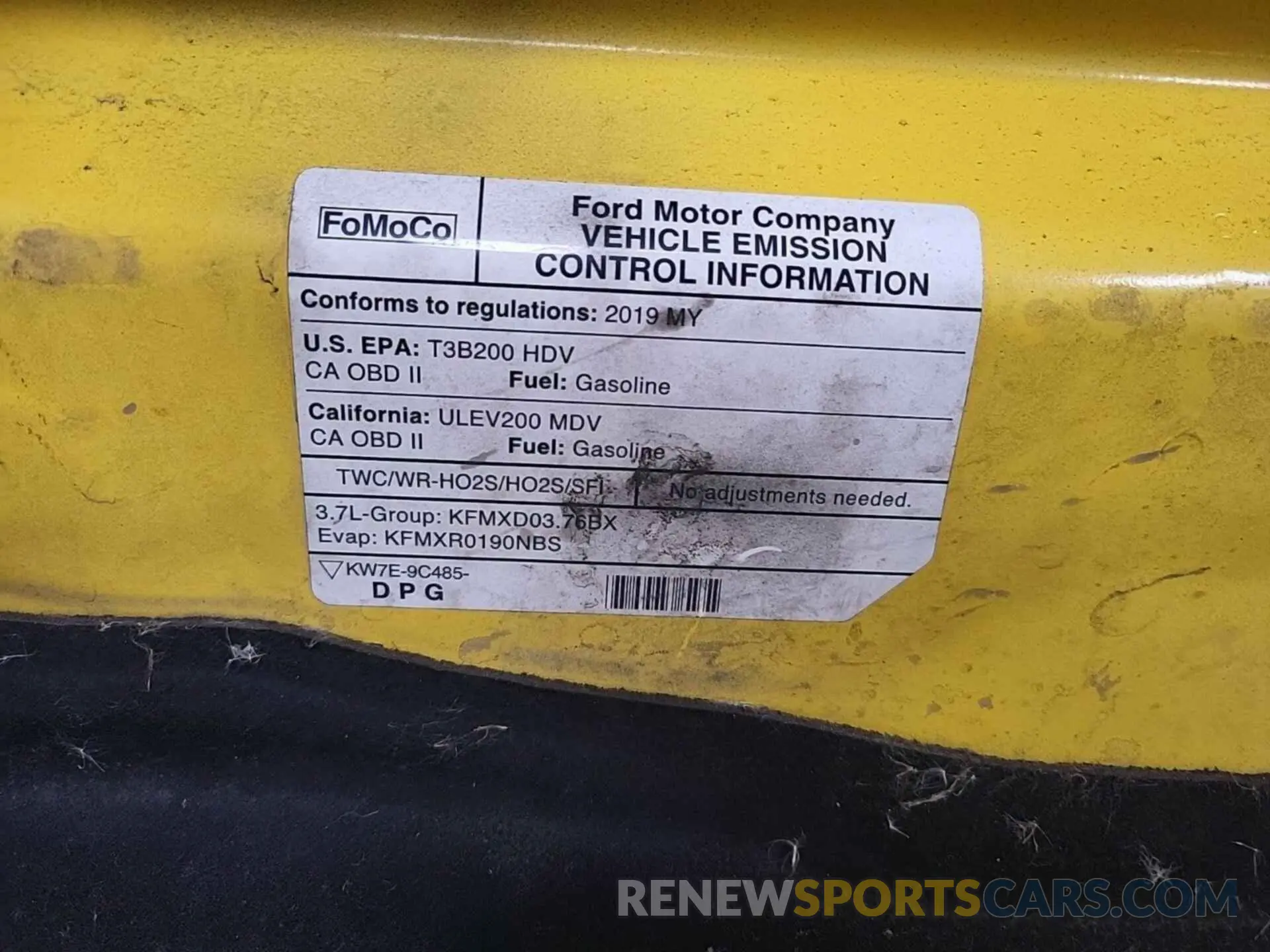 7 Photograph of a damaged car 1FTYR3XM0KKA38662 FORD TRANSIT 2019
