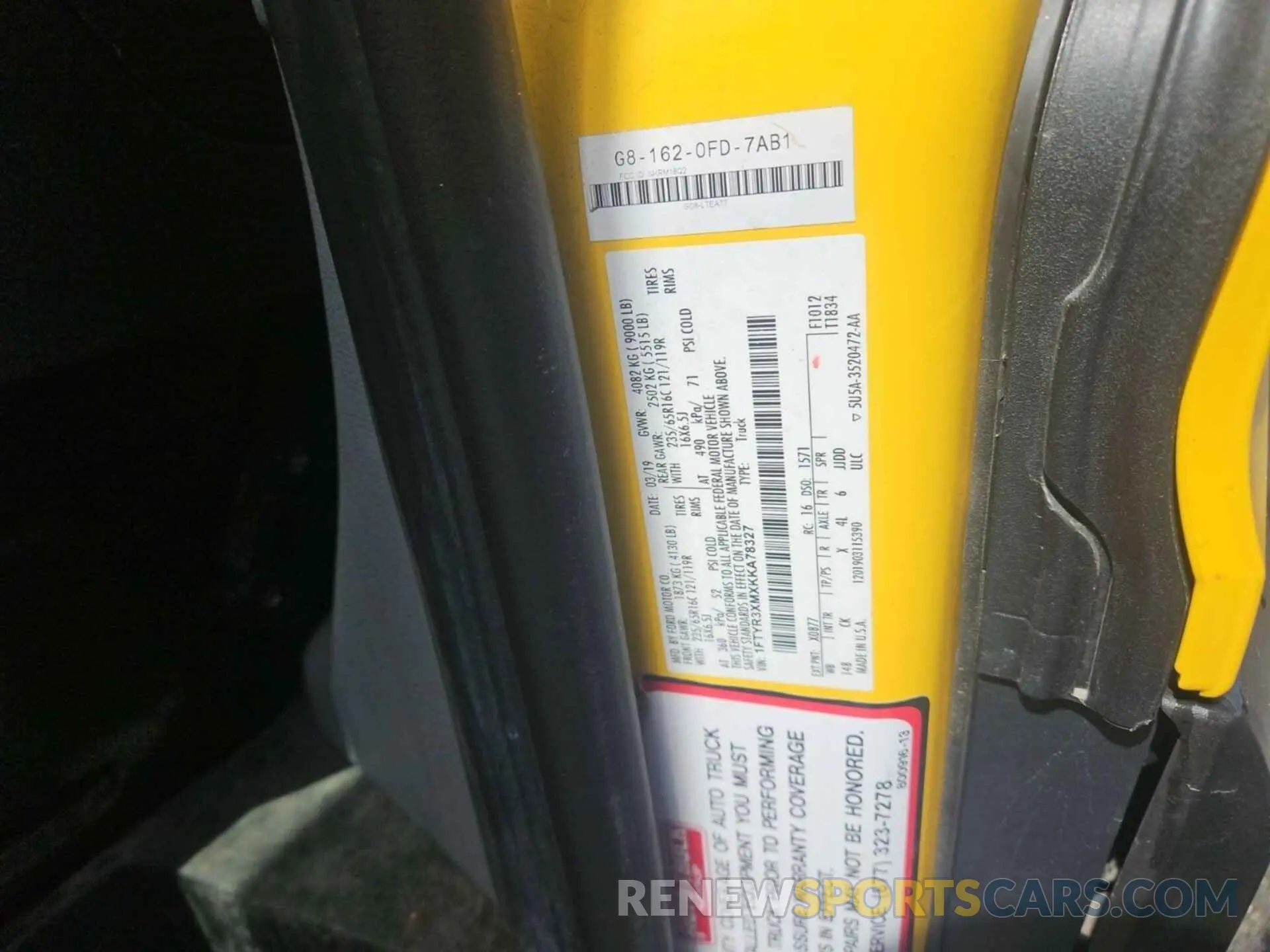 9 Photograph of a damaged car 1FTYR3XMXKKA78327 FORD TRANSIT 2019