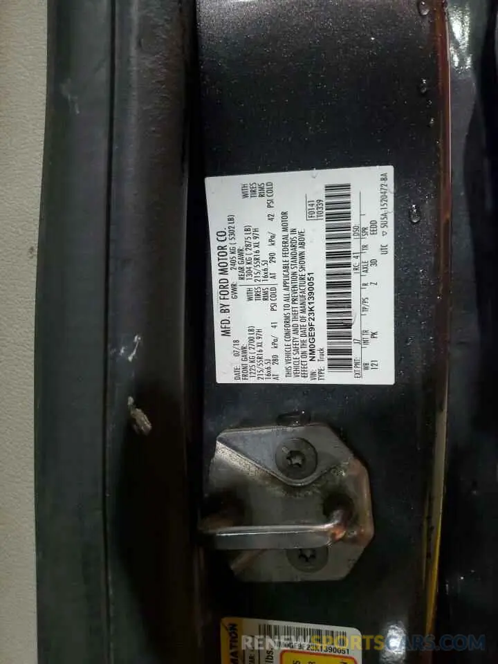 14 Photograph of a damaged car NM0GE9F23K1390051 FORD TRANSIT 2019