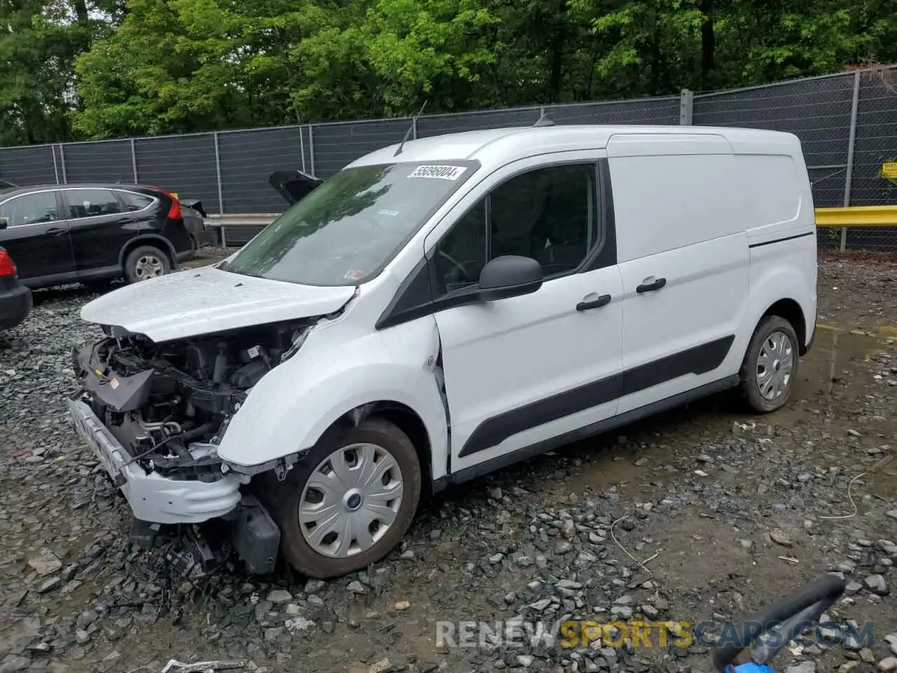 1 Photograph of a damaged car NM0LS7F2XK1405382 FORD TRANSIT 2019