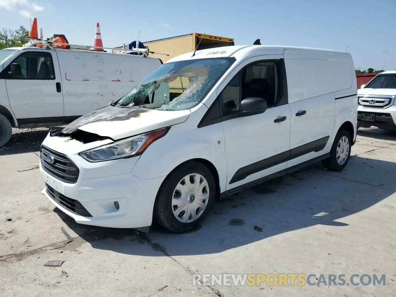 1 Photograph of a damaged car NM0LS7F2XK1405897 FORD TRANSIT 2019