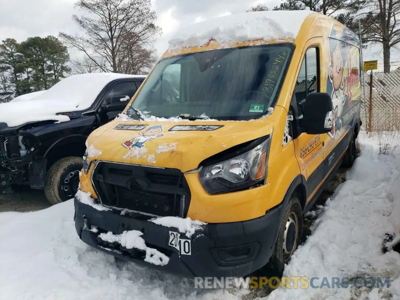1 Photograph of a damaged car 1FTBR1C86LKB53416 FORD TRANSIT 2020