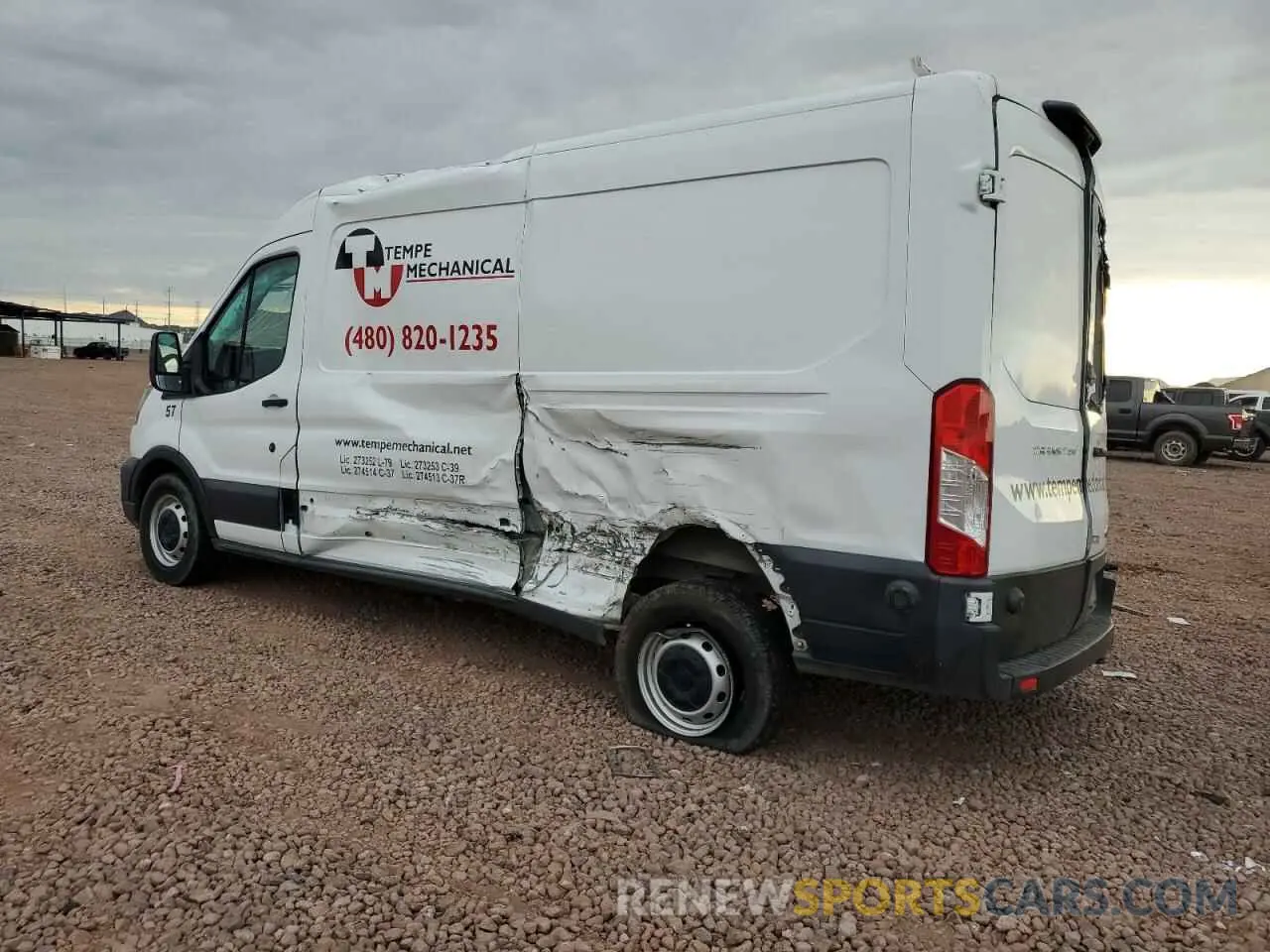 2 Photograph of a damaged car 1FTBR1C89LKA43069 FORD TRANSIT 2020