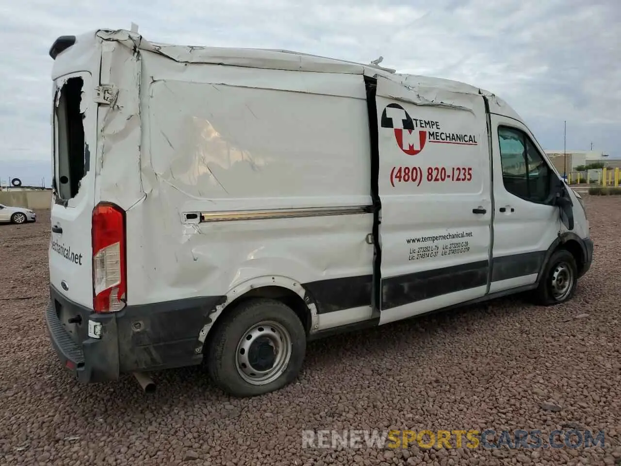 3 Photograph of a damaged car 1FTBR1C89LKA43069 FORD TRANSIT 2020