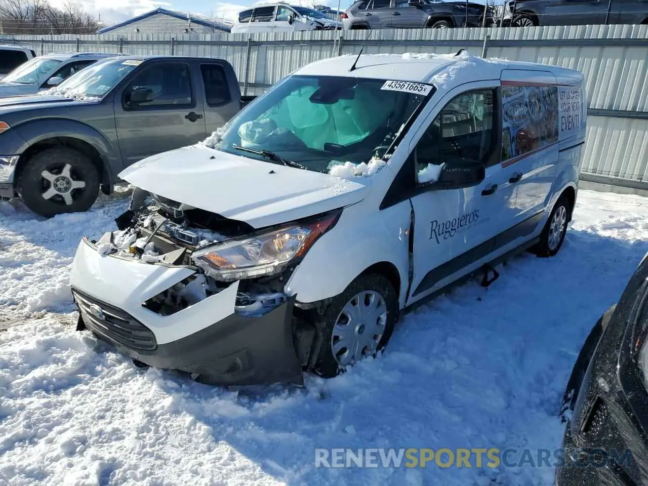 1 Photograph of a damaged car NM0LS7E23L1435522 FORD TRANSIT 2020
