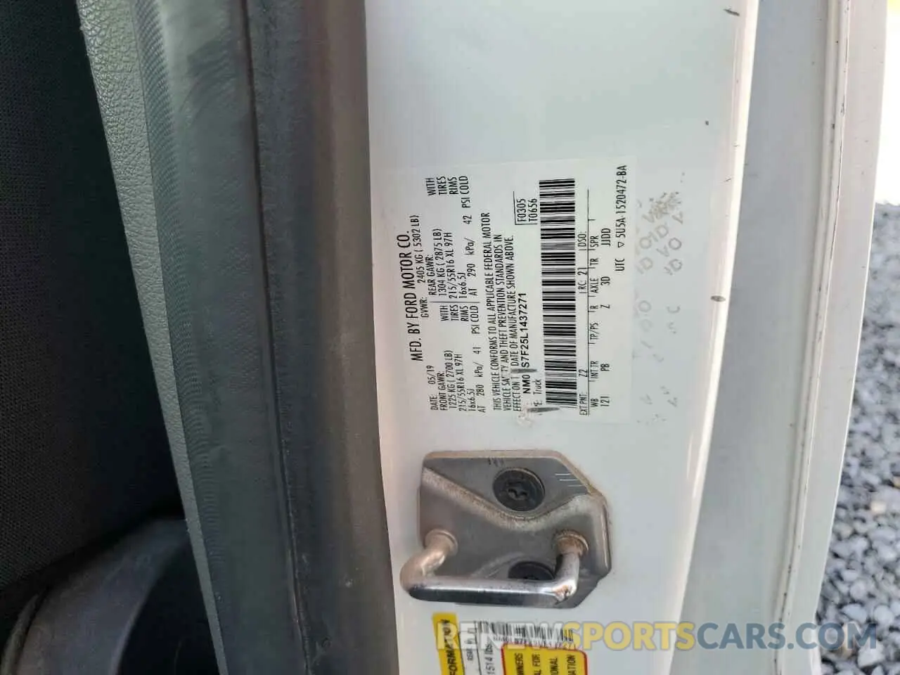 13 Photograph of a damaged car NM0LS7F25L1437271 FORD TRANSIT 2020