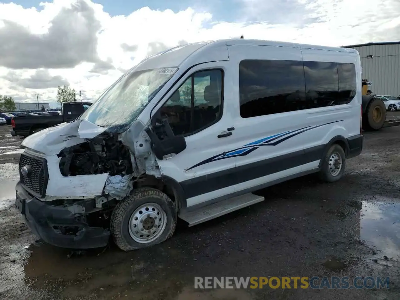 1 Photograph of a damaged car 1FBAX9C80MKA35741 FORD TRANSIT 2021