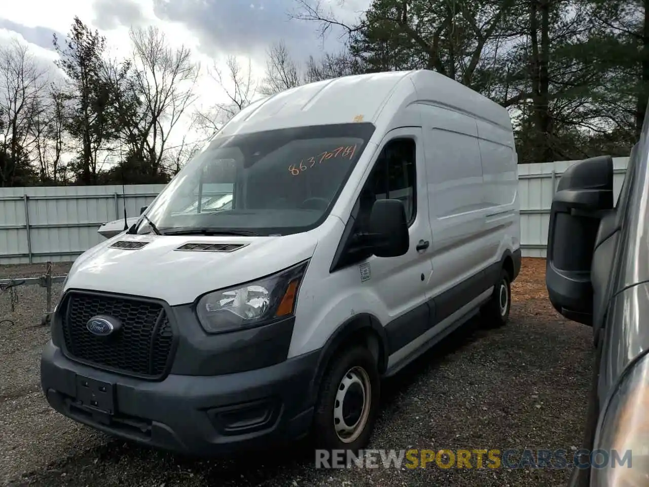 2 Photograph of a damaged car 1FTBR1X81MKA08425 FORD TRANSIT 2021