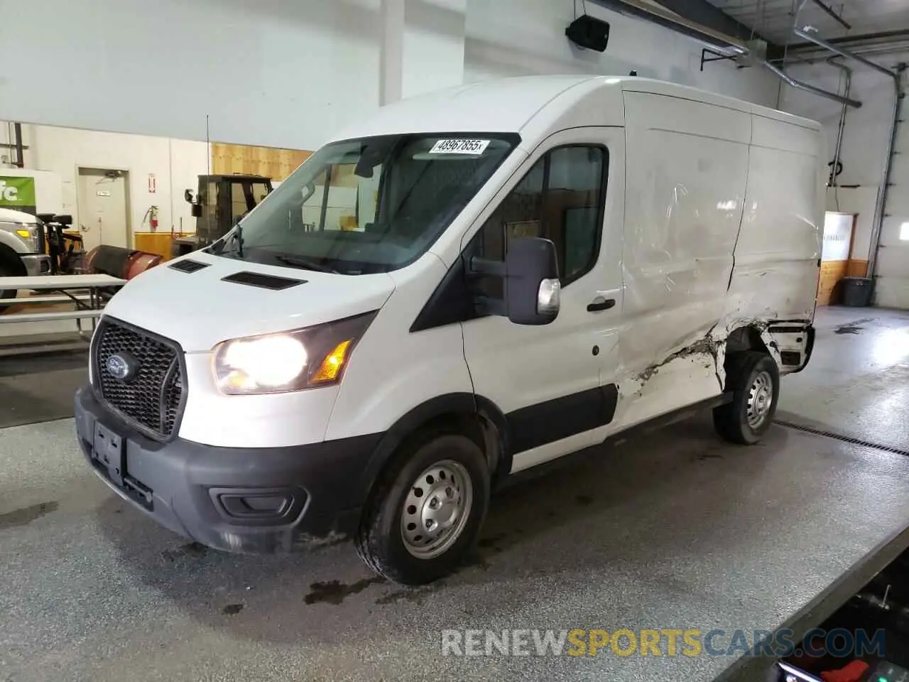 1 Photograph of a damaged car 1FTBR2CG2MKA40366 FORD TRANSIT 2021