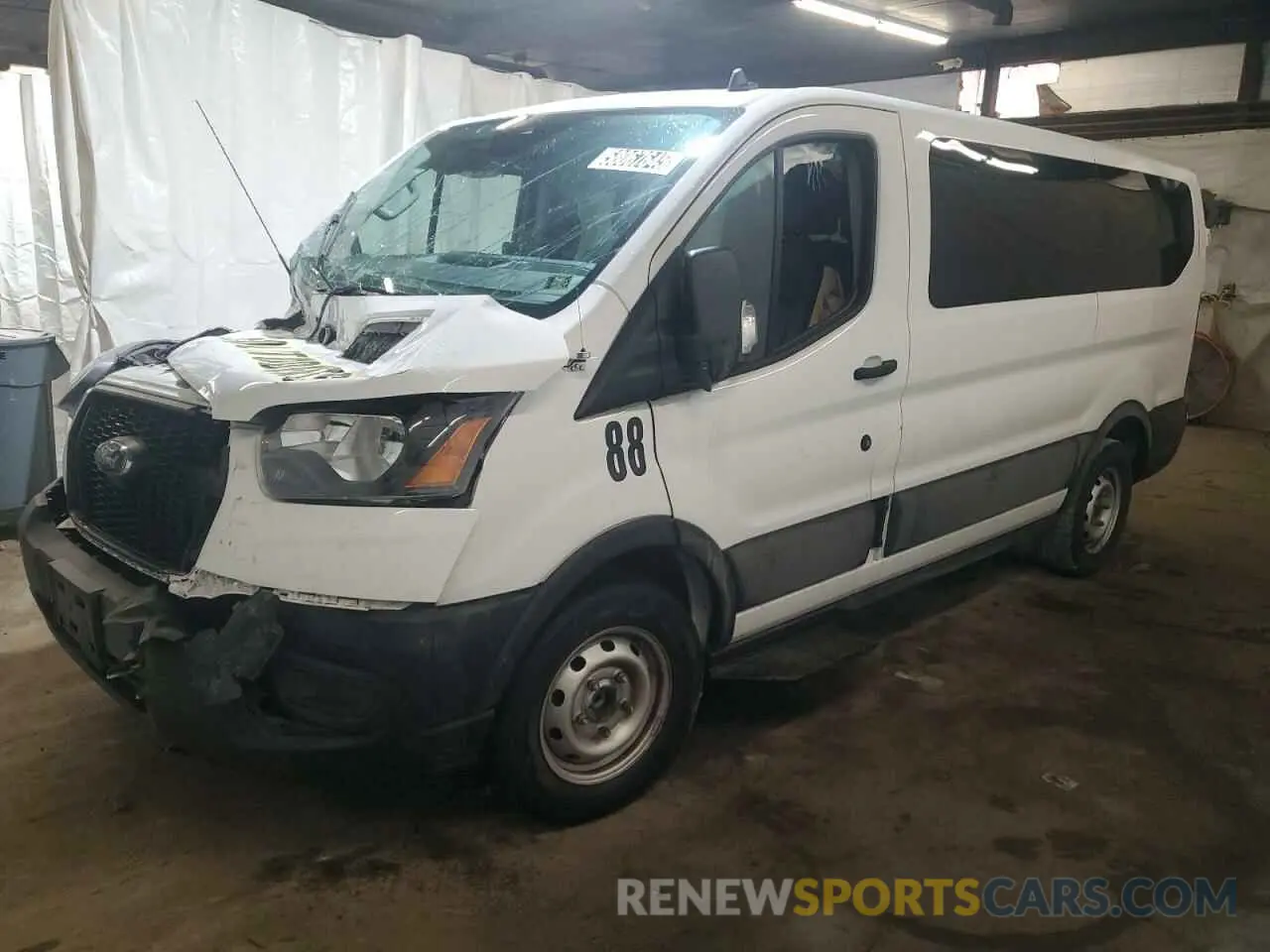 1 Photograph of a damaged car 1FMZK1Y81NKA47868 FORD TRANSIT 2022