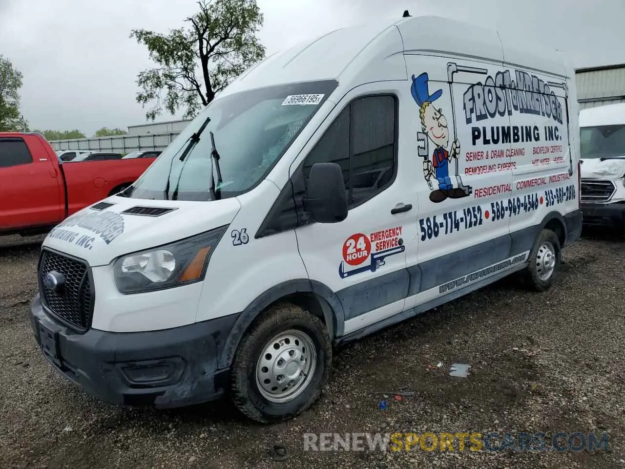1 Photograph of a damaged car 1FTBR2X89NKA80612 FORD TRANSIT 2022
