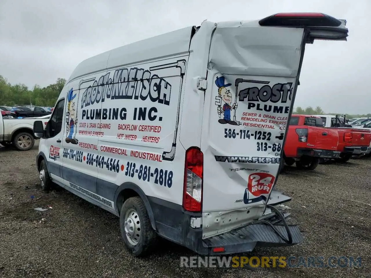 2 Photograph of a damaged car 1FTBR2X89NKA80612 FORD TRANSIT 2022