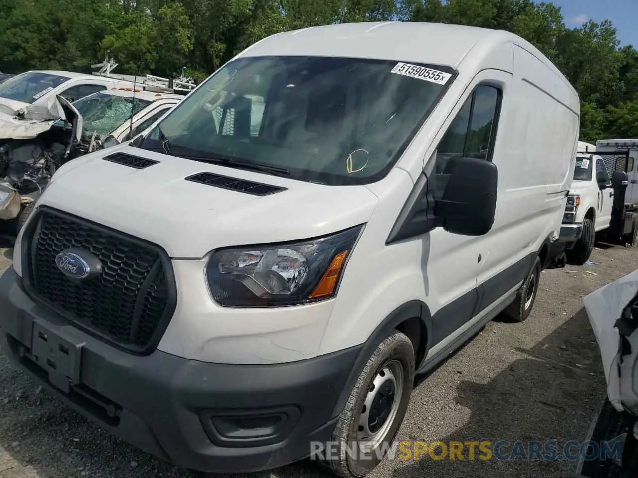 1 Photograph of a damaged car 1FTYE1C83NKA48423 FORD TRANSIT 2022