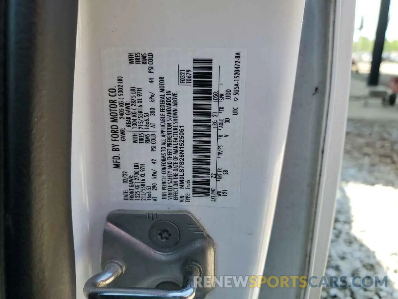 13 Photograph of a damaged car NM0LS7S26N1525061 FORD TRANSIT 2022