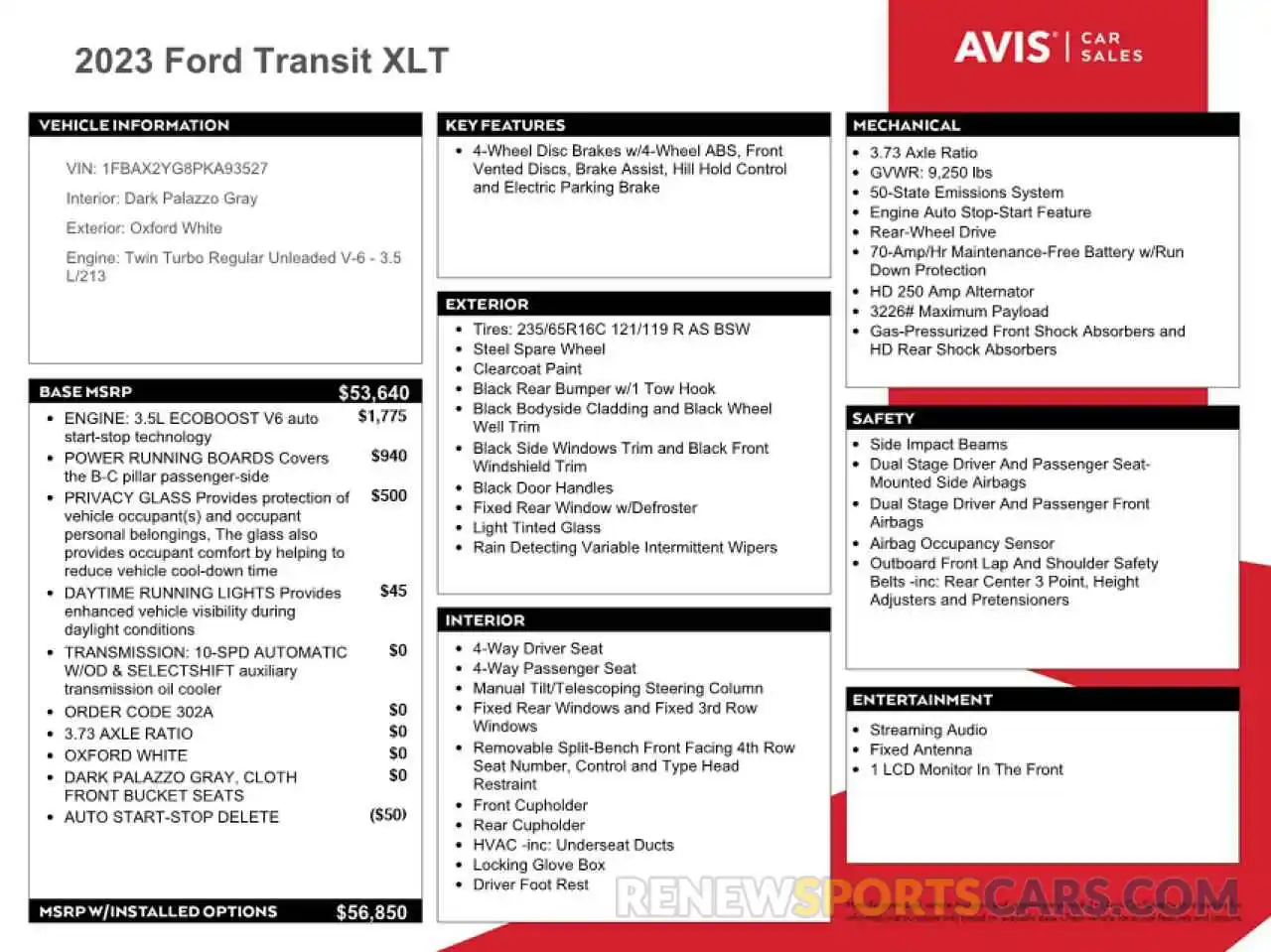 13 Photograph of a damaged car 1FBAX2YG8PKA93527 FORD TRANSIT 2023