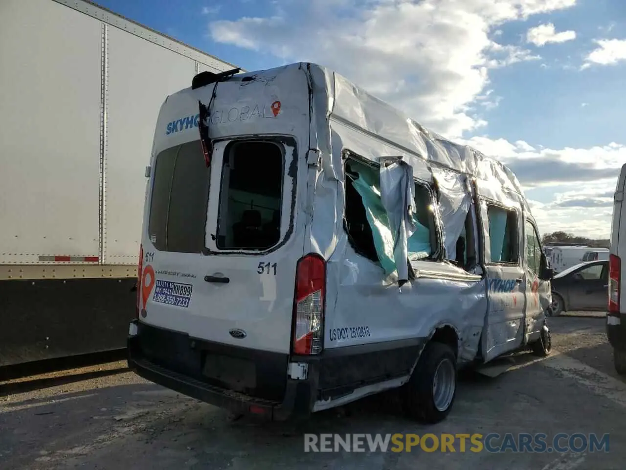 3 Photograph of a damaged car 1FBVU4X89PKB82684 FORD TRANSIT 2023