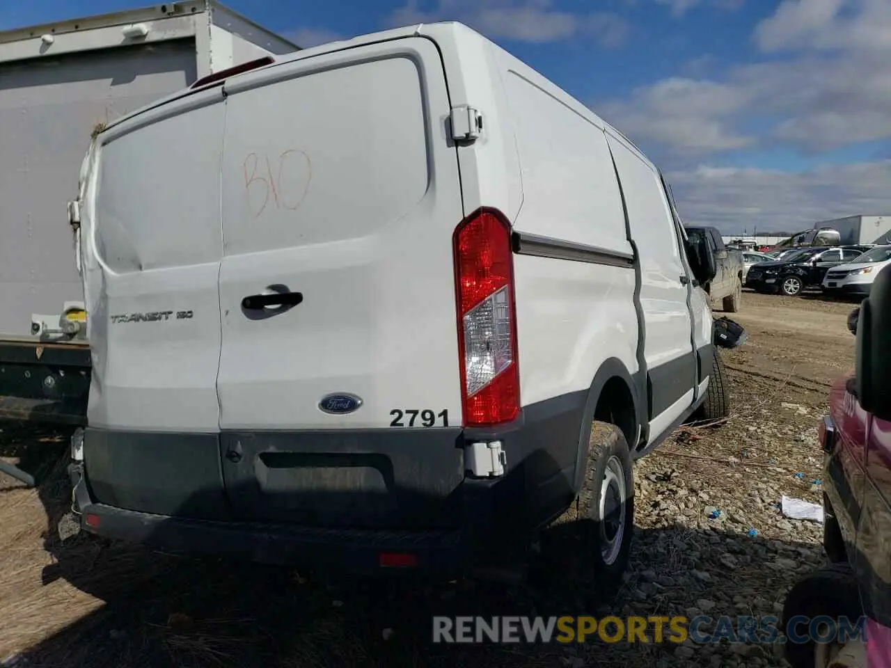 3 Photograph of a damaged car 1FTYE1Y80PKA95744 FORD TRANSIT 2023
