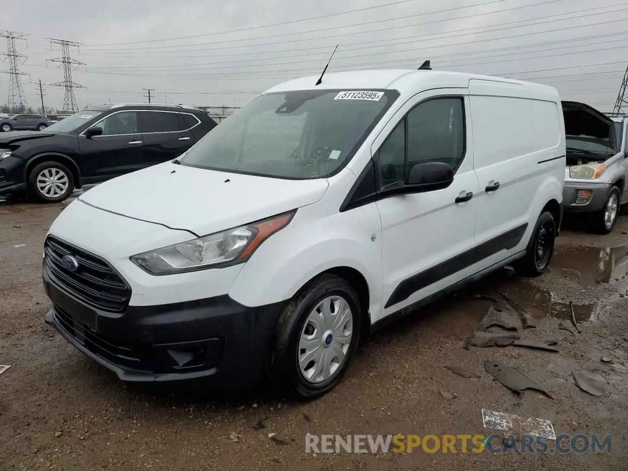1 Photograph of a damaged car NM0LS7S2XP1549723 FORD TRANSIT 2023