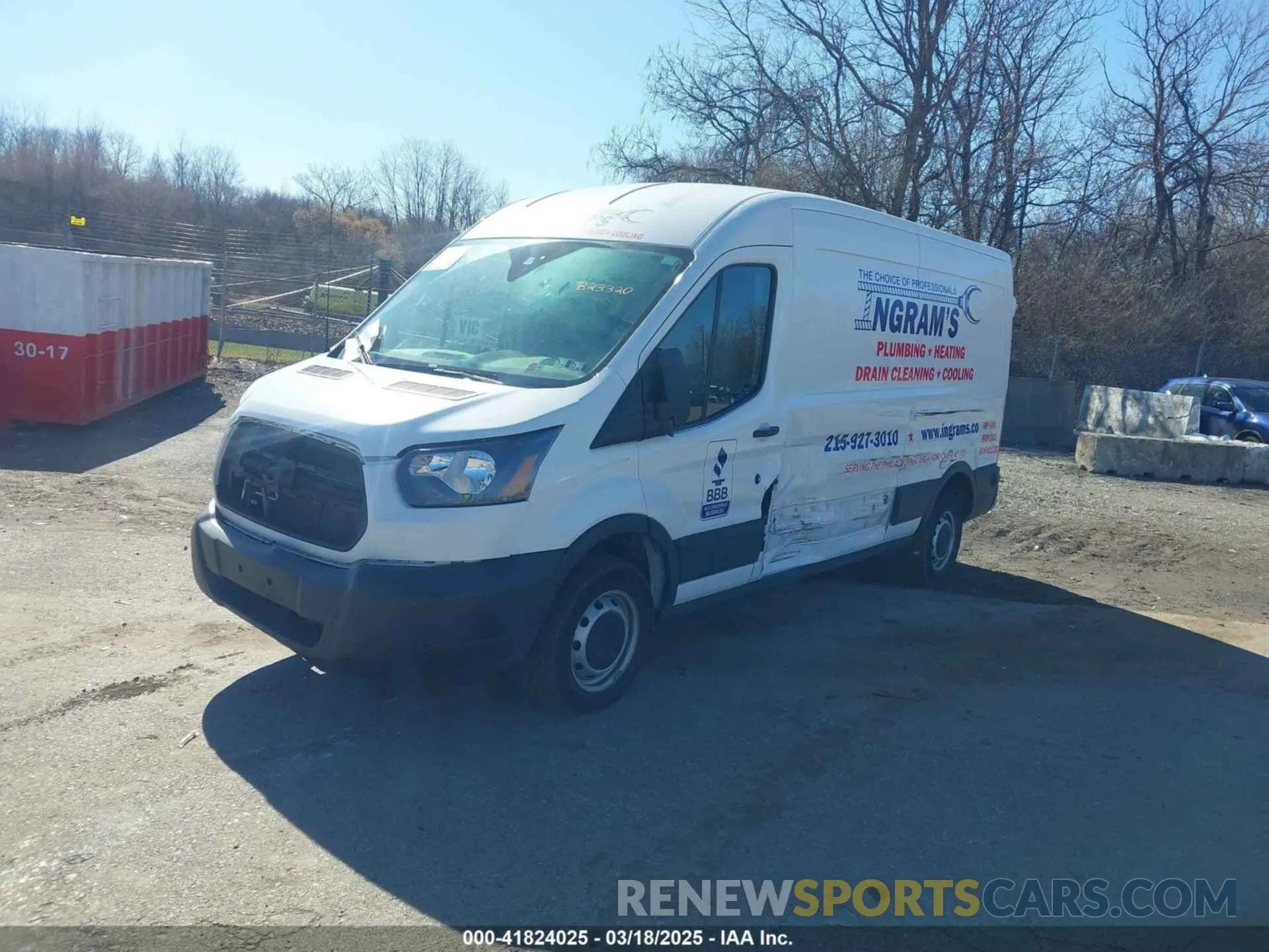 2 Photograph of a damaged car 1FTYR2CM3KKB23320 FORD TRANSIT-250 2019