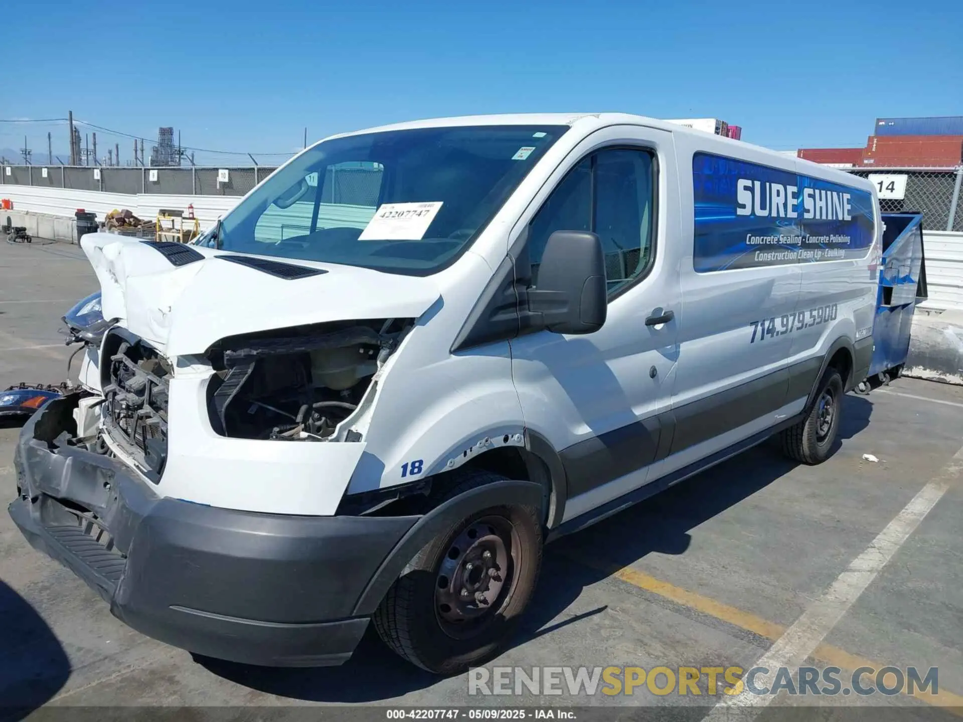 2 Photograph of a damaged car 1FTYR2YM2KKA85216 FORD TRANSIT-250 2019