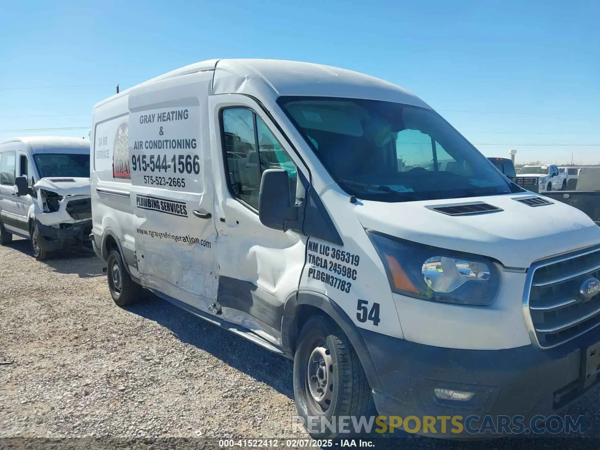 6 Photograph of a damaged car 1FTBR1C80LKA68782 FORD TRANSIT-250 2020