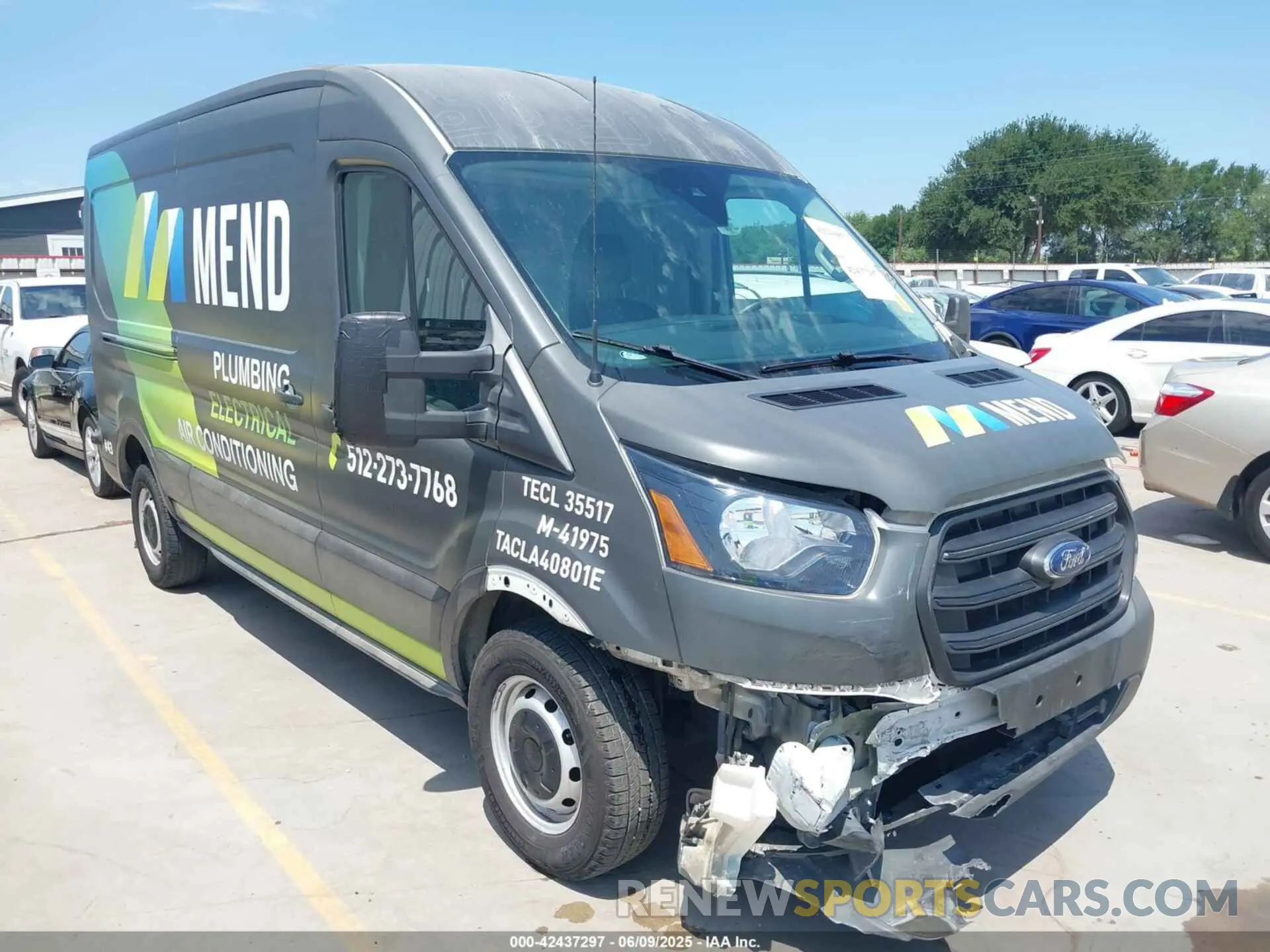 1 Photograph of a damaged car 1FTBR1C82LKB46155 FORD TRANSIT-250 2020