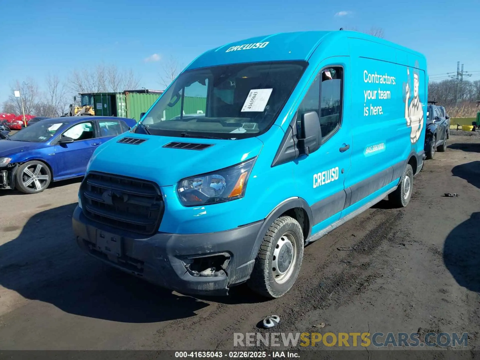 2 Photograph of a damaged car 1FTBR1C85LKA43215 FORD TRANSIT-250 2020