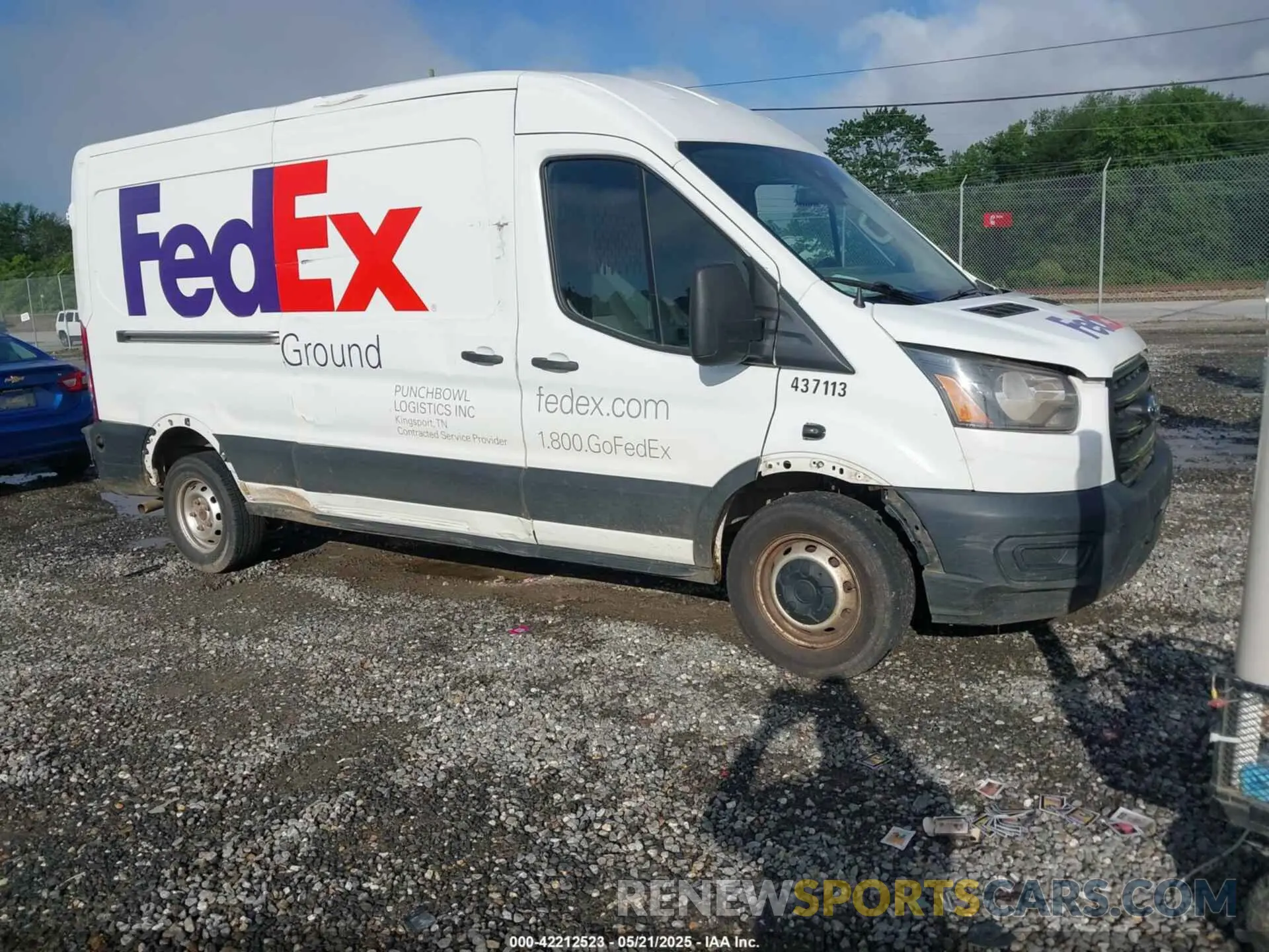 1 Photograph of a damaged car 1FTBR1C87LKA51039 FORD TRANSIT-250 2020