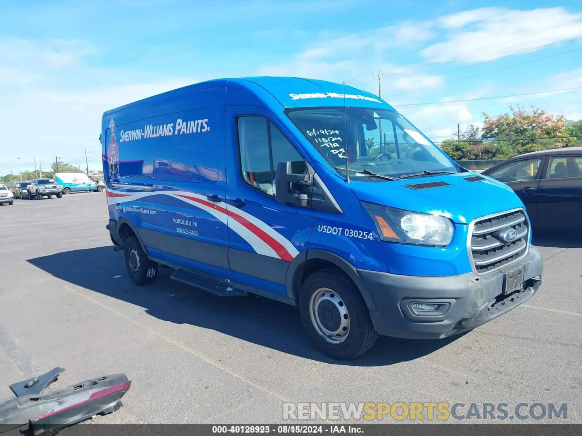 1 Photograph of a damaged car 1FTBR1C89LKA88934 FORD TRANSIT-250 2020