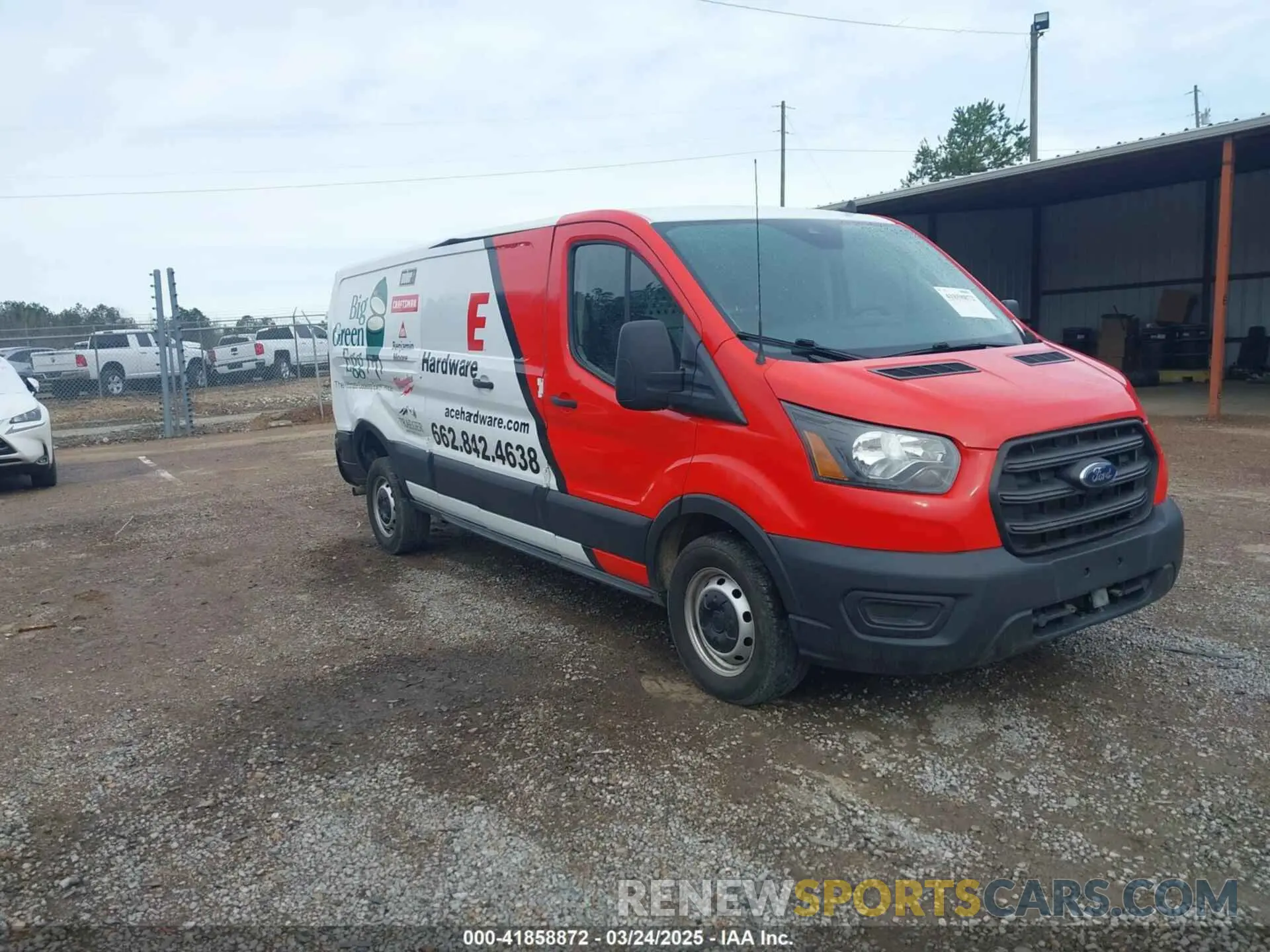 1 Photograph of a damaged car 1FTBR1Y82LKA23996 FORD TRANSIT-250 2020