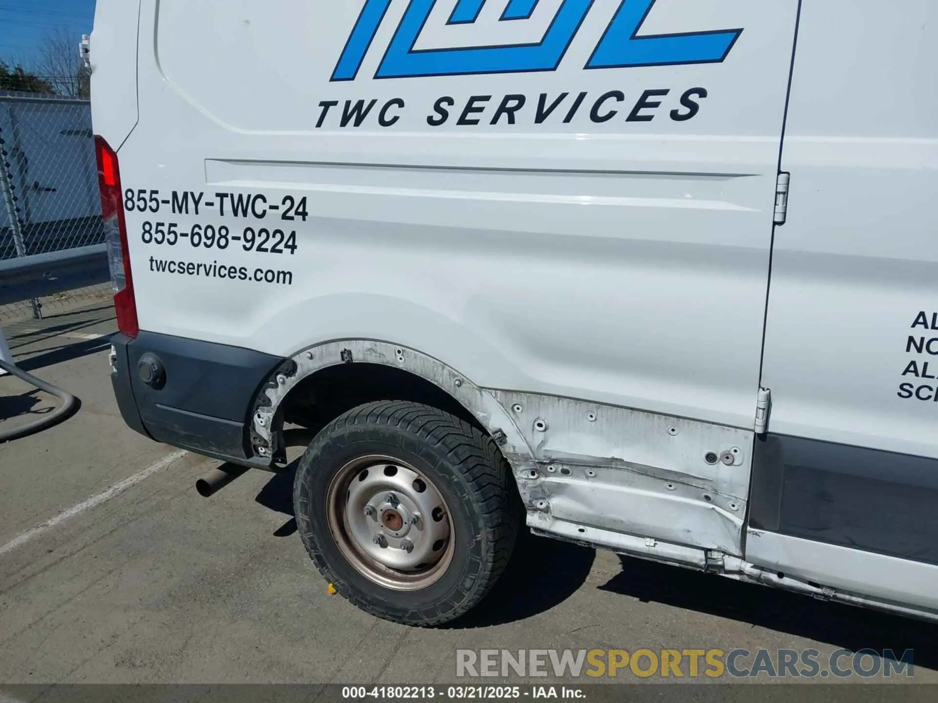 19 Photograph of a damaged car 1FTBR1Y84LKB79621 FORD TRANSIT-250 2020