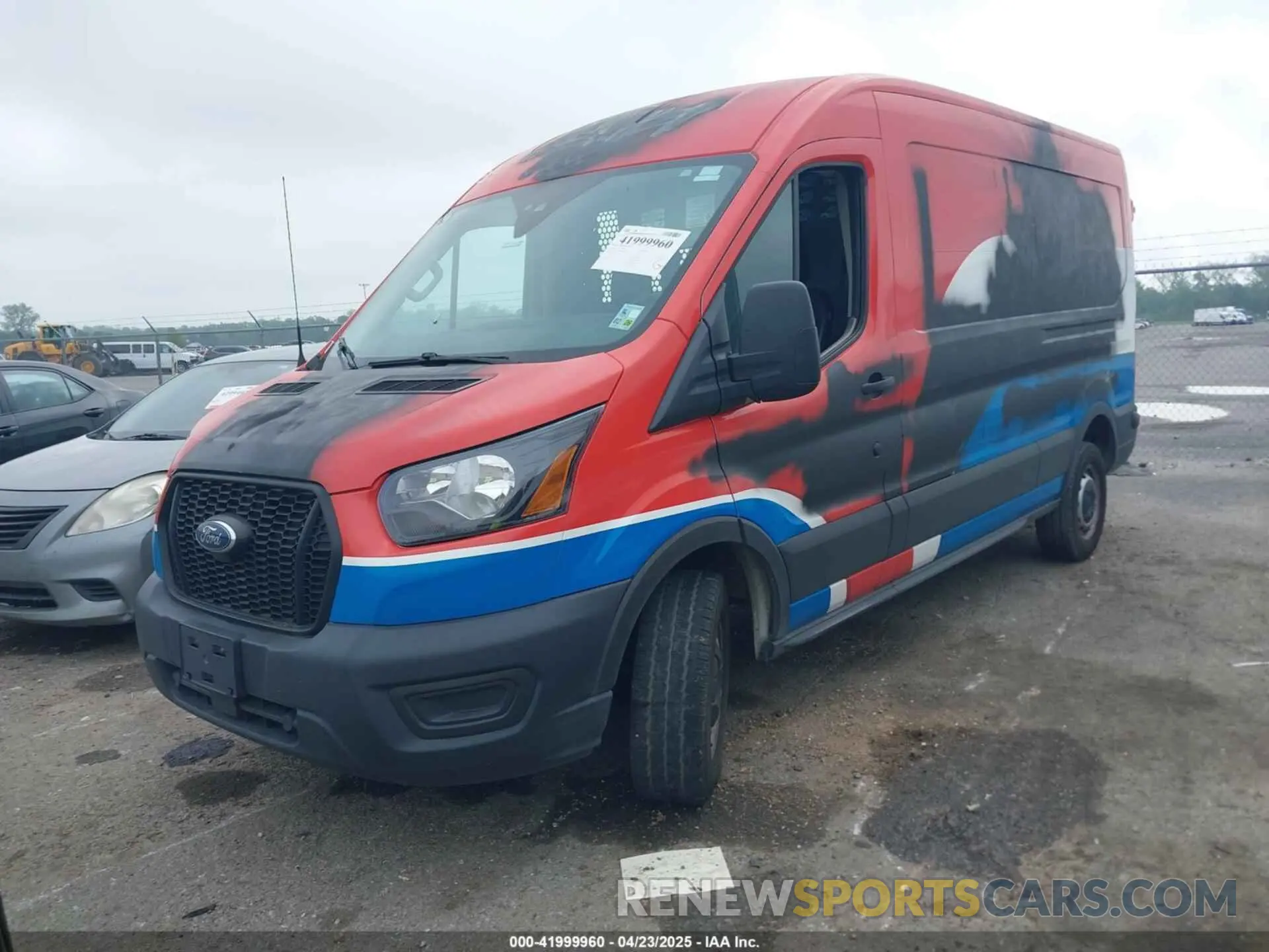 2 Photograph of a damaged car 1FTBR1C87MKA38664 FORD TRANSIT-250 2021