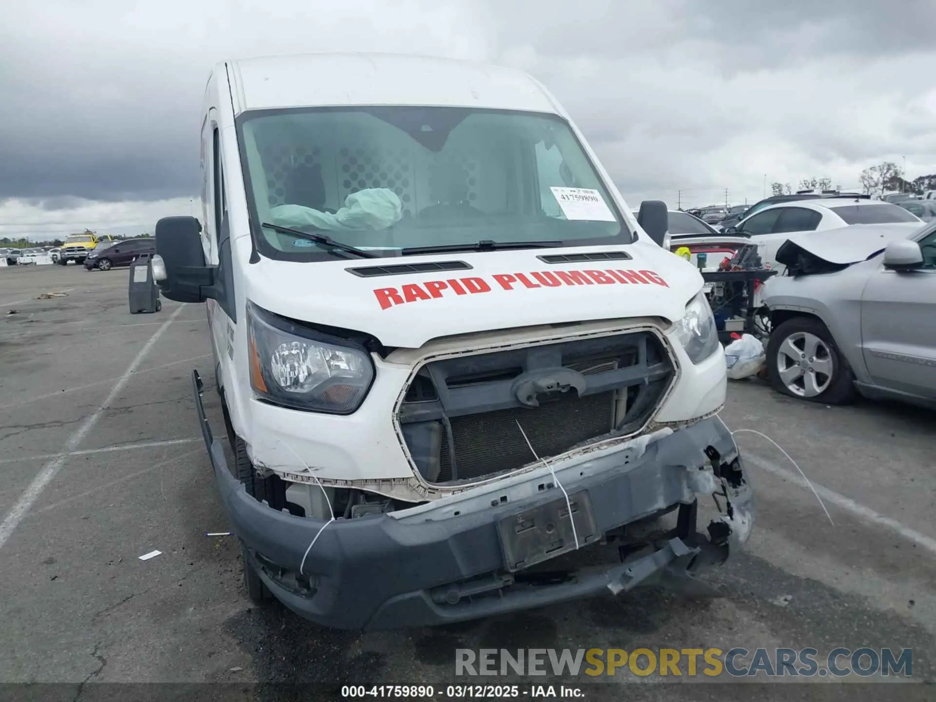12 Photograph of a damaged car 1FTBR1C87MKA81434 FORD TRANSIT-250 2021