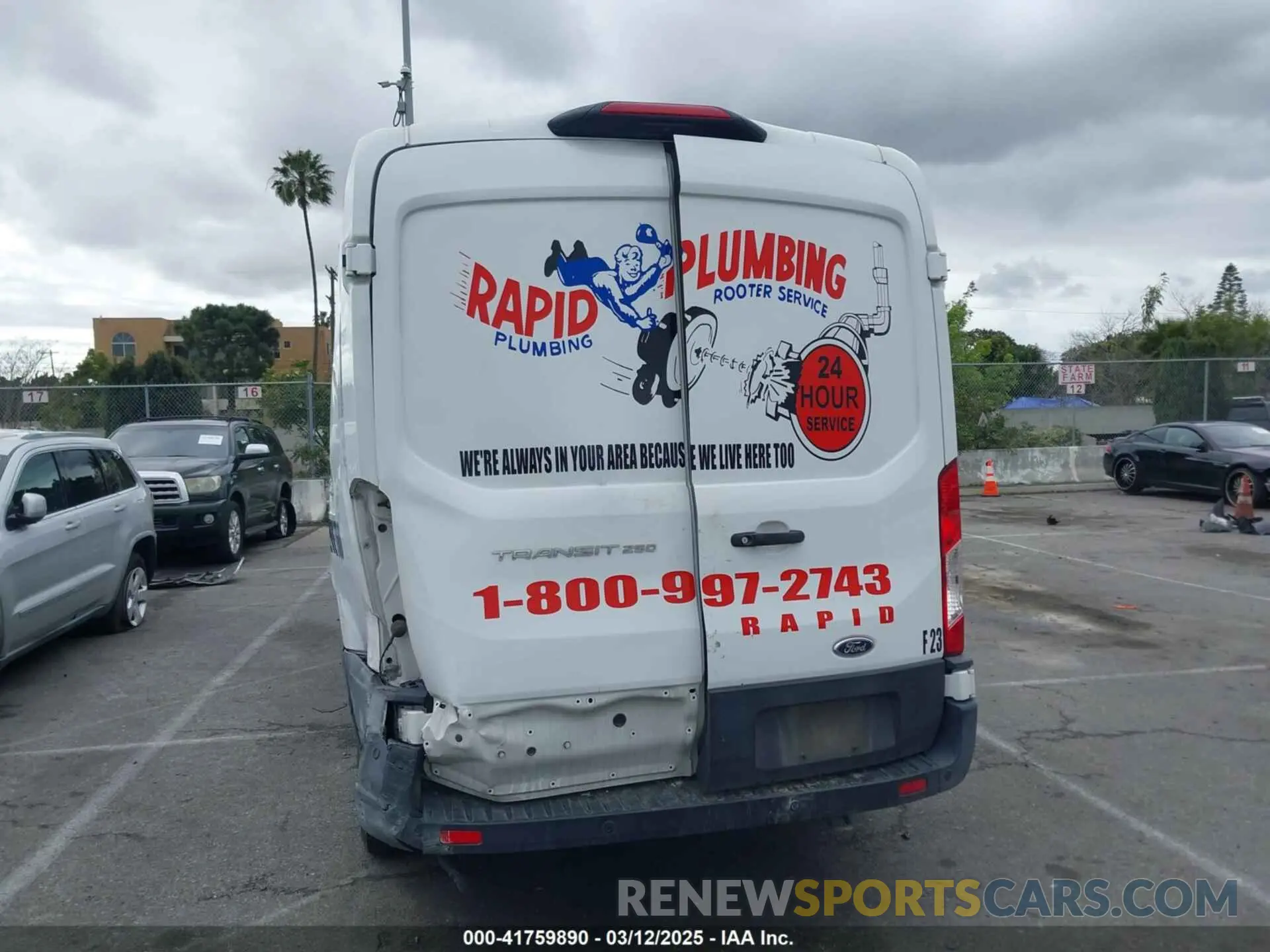 16 Photograph of a damaged car 1FTBR1C87MKA81434 FORD TRANSIT-250 2021