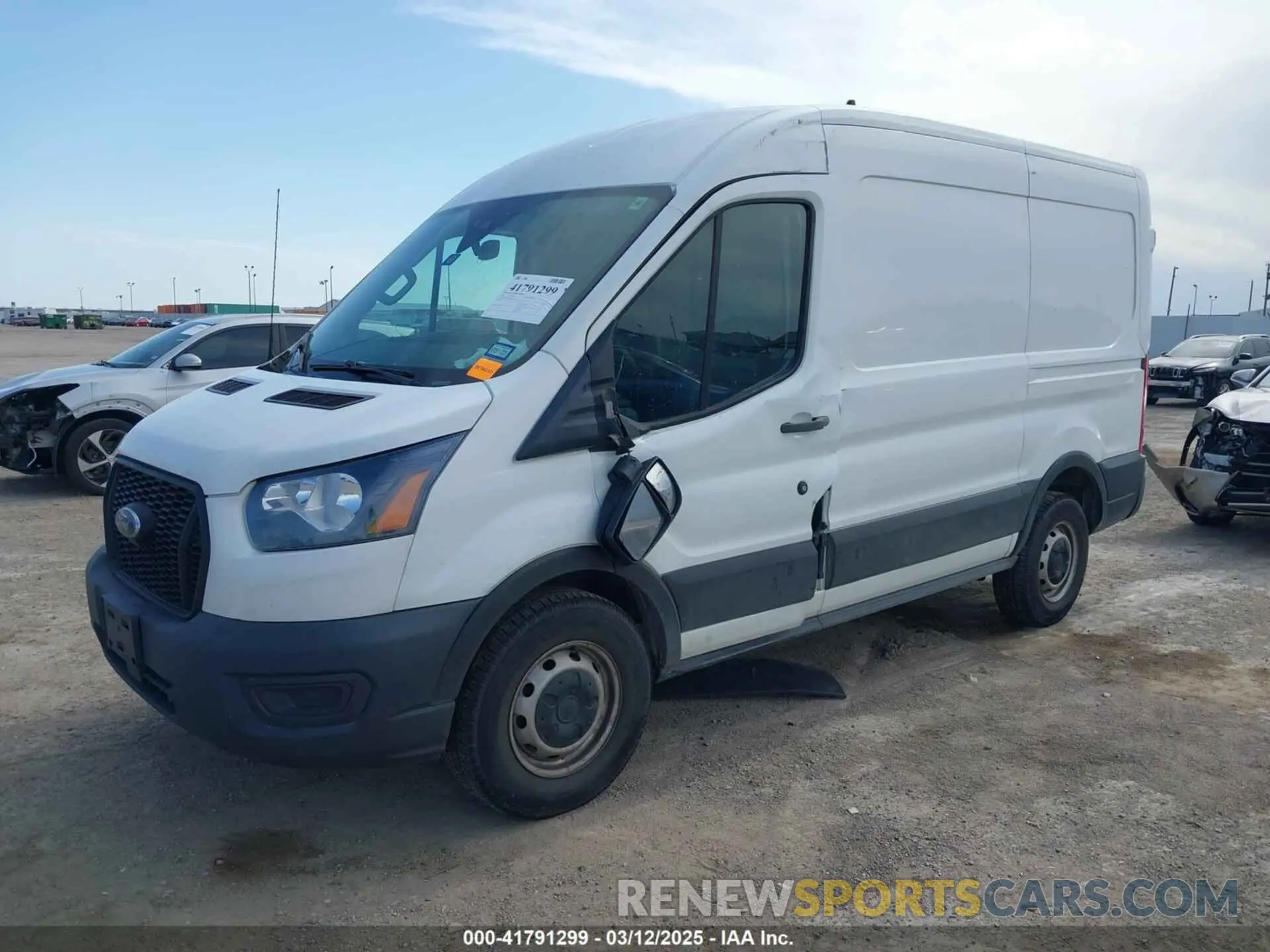 2 Photograph of a damaged car 1FTBR1C89MKA03687 FORD TRANSIT-250 2021