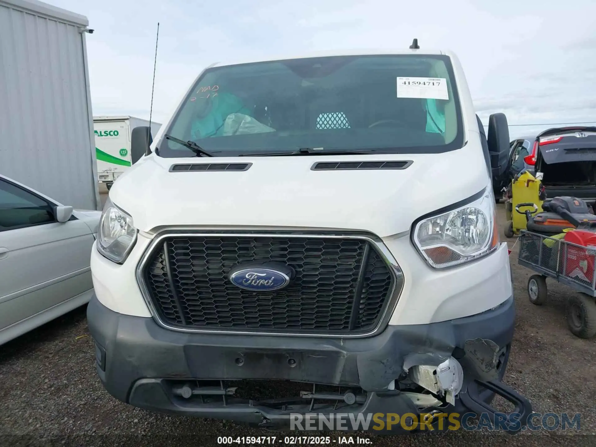 12 Photograph of a damaged car 1FTBR1Y81MKA25014 FORD TRANSIT-250 2021