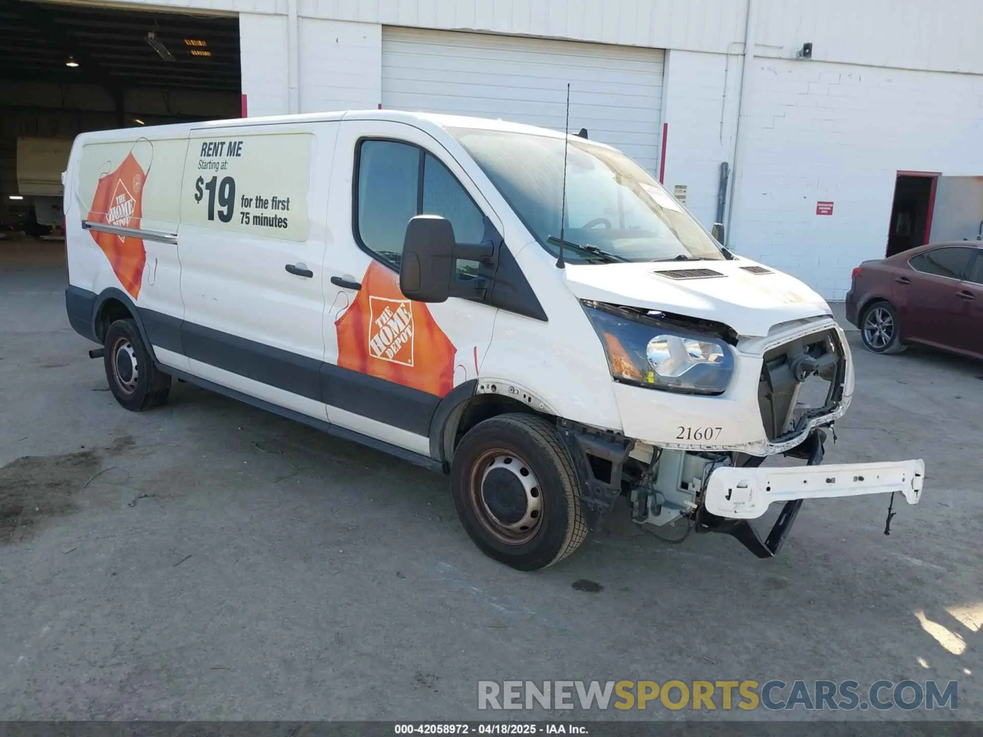 1 Photograph of a damaged car 1FTBR1Y82MKA53386 FORD TRANSIT-250 2021
