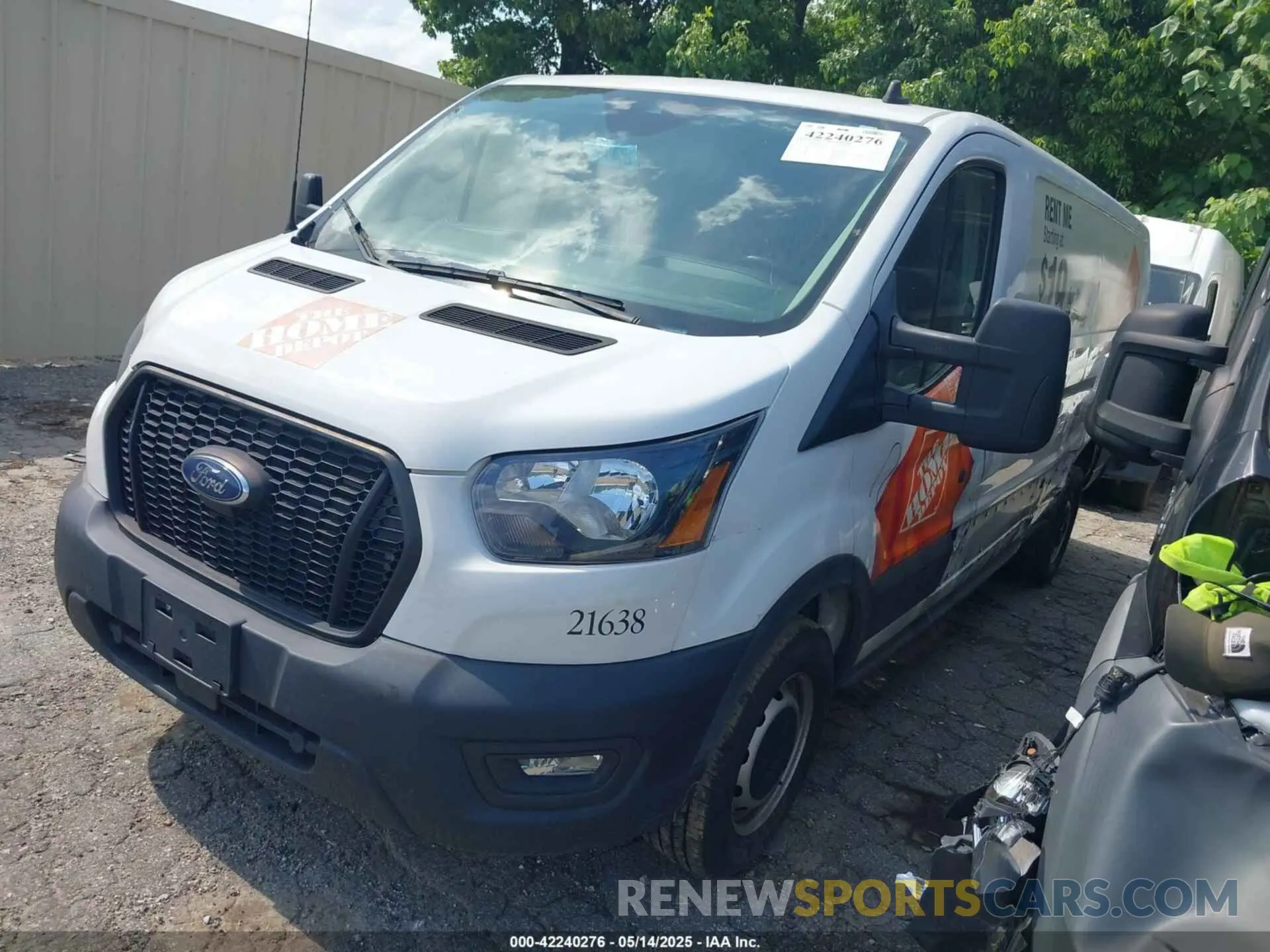 2 Photograph of a damaged car 1FTBR1Y83MKA76305 FORD TRANSIT-250 2021