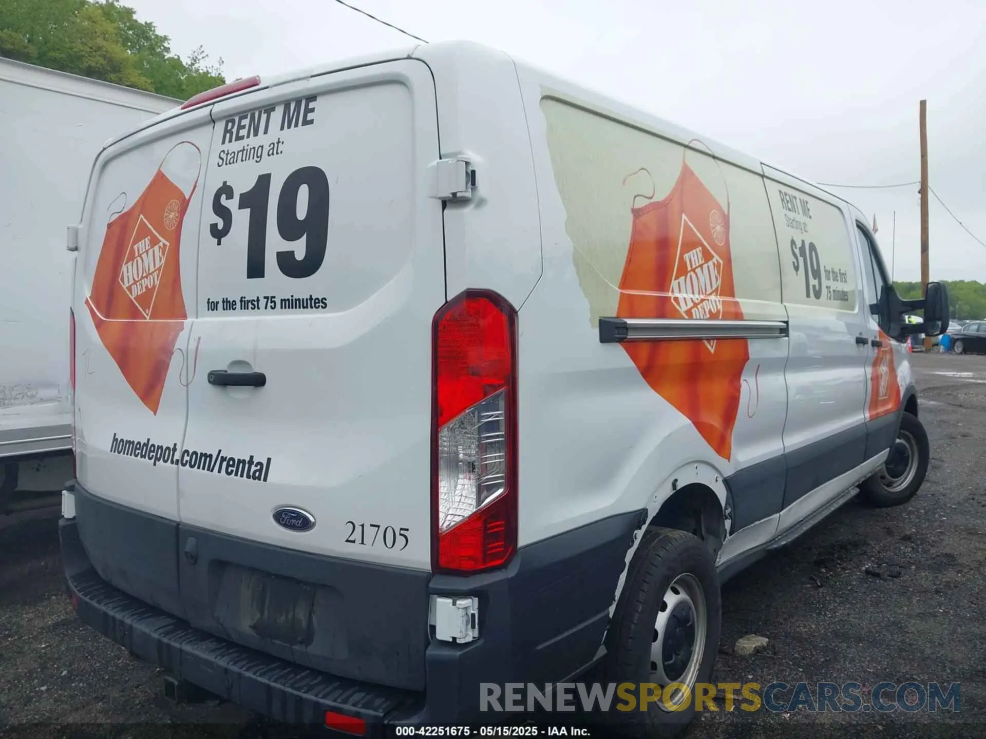 4 Photograph of a damaged car 1FTBR1Y87MKA76372 FORD TRANSIT-250 2021
