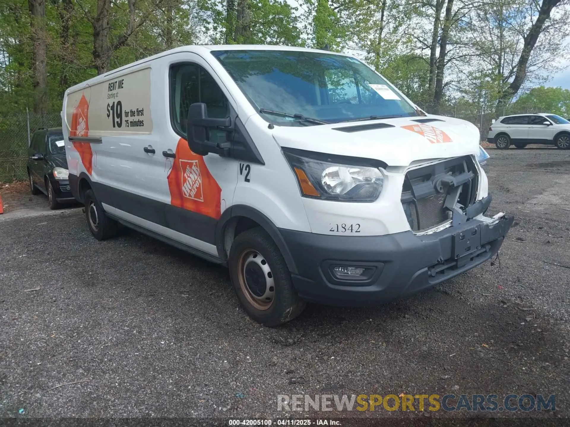 1 Photograph of a damaged car 1FTBR1Y88MKA76509 FORD TRANSIT-250 2021