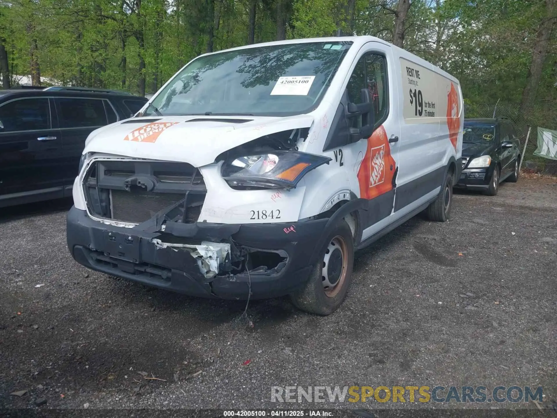 2 Photograph of a damaged car 1FTBR1Y88MKA76509 FORD TRANSIT-250 2021